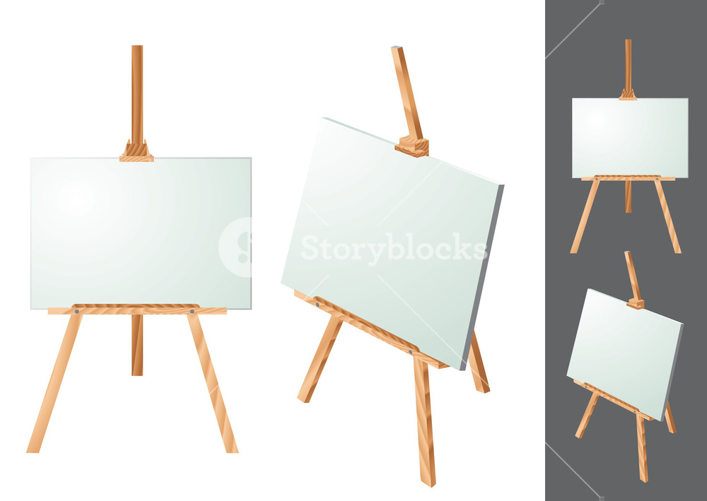 Easel Vector Royalty Free Stock Image 1000x709 Easel Vector Royalty Free Stock Image