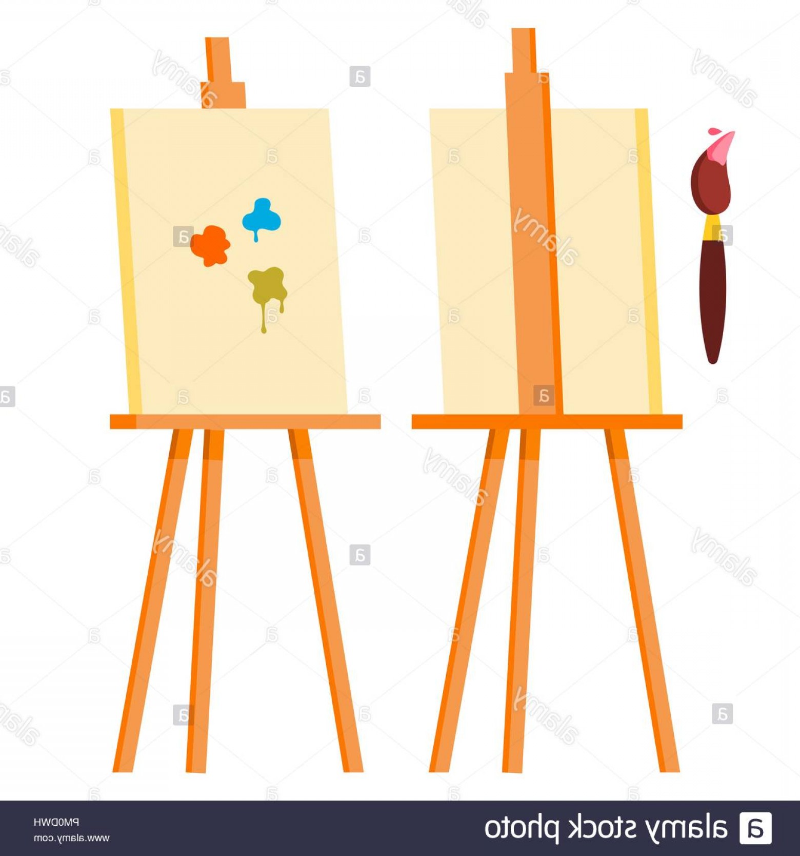 Art Easel Vector Image Hoodamathrun 1560x1668 Art Easel Vector Image Hoodamathrun