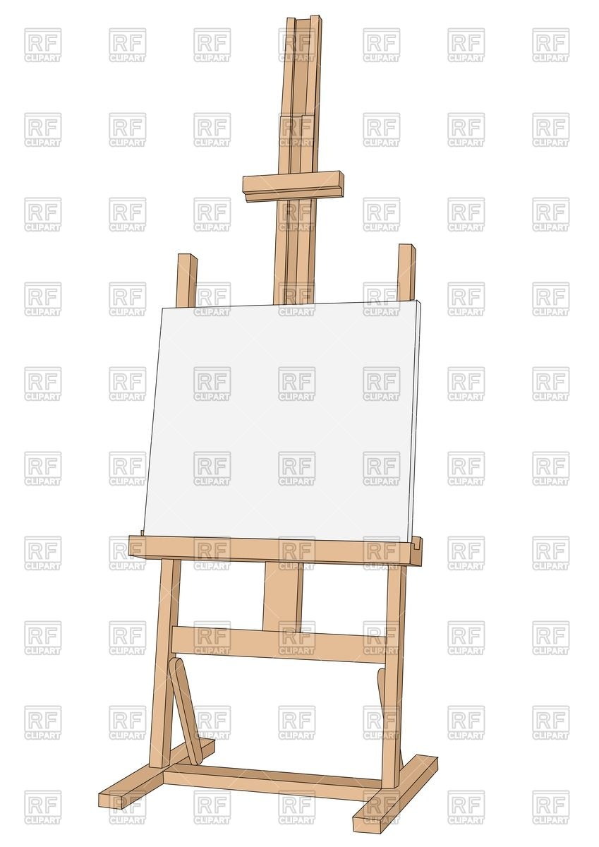 Wooden Easel Vector Image Of Objects Arkela 849x1200 Wooden Easel Vector Image Of Objects Arkela