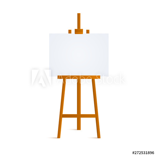 Wooden Easel For Painting Isolated On White Background Blank Art 500x500 Wooden Easel For Painting Isolated On White Background Blank Art