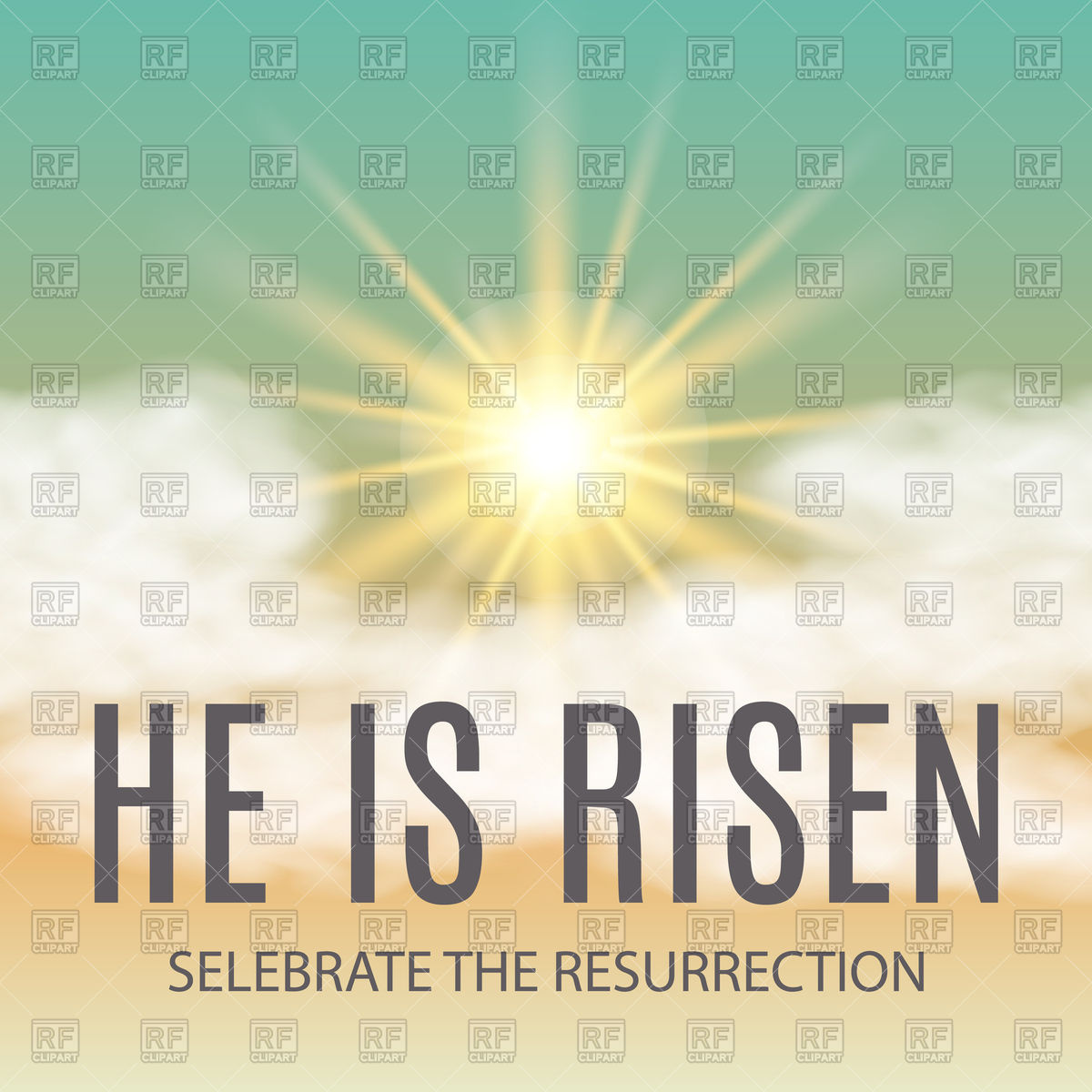 1200x1200 Easter Background He Is Risen Text Vector Image Of Backgrounds