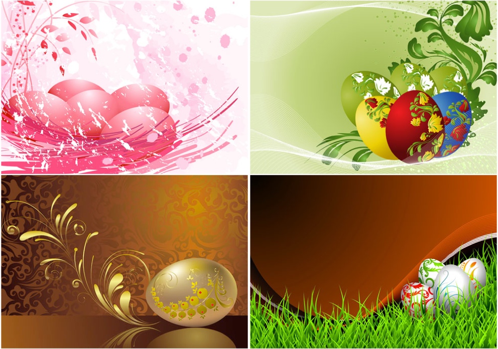 1000x700 Easter Eggs Backgrounds Vector Vector Graphics Blog