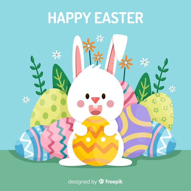 626x626 Happy Easter Background Vector Free Download
