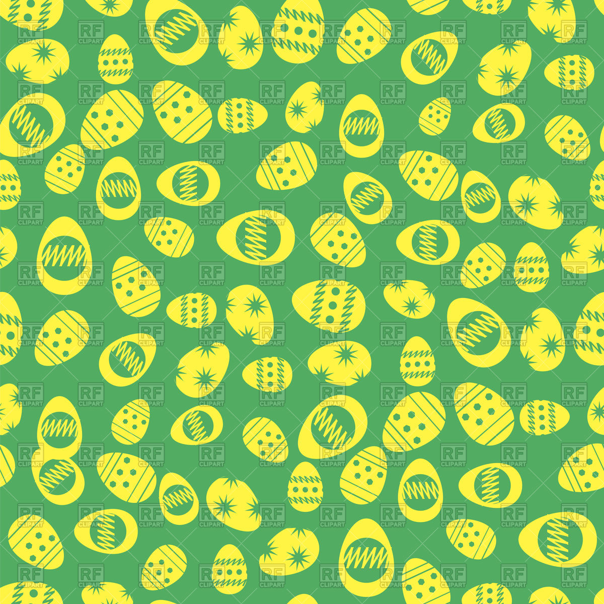 1200x1200 Easter Eggs On Green Background Vector Image Of Backgrounds