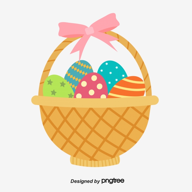 Simple Hand Painted Creative Easter Basket, Cartoon, Lovely 640x640 Simple Hand Painted Creative Easter Basket, Cartoon, Lovely