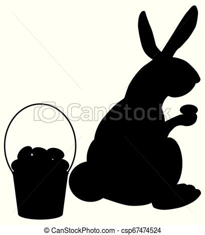 Easter Bunny Silhouette The Easter Bunny Is Looking For Hiding 409x470 Easter Bunny Silhouette The Easter Bunny Is Looking For Hiding