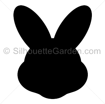 Silhouette Bunny Head 336x334 Silhouette Bunny Head