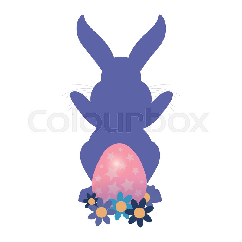Bunny Silhouette With Eggs Easter Stock Vector Colourbox 800x800 Bunny Silhouette With Eggs Easter Stock Vector Colourbox