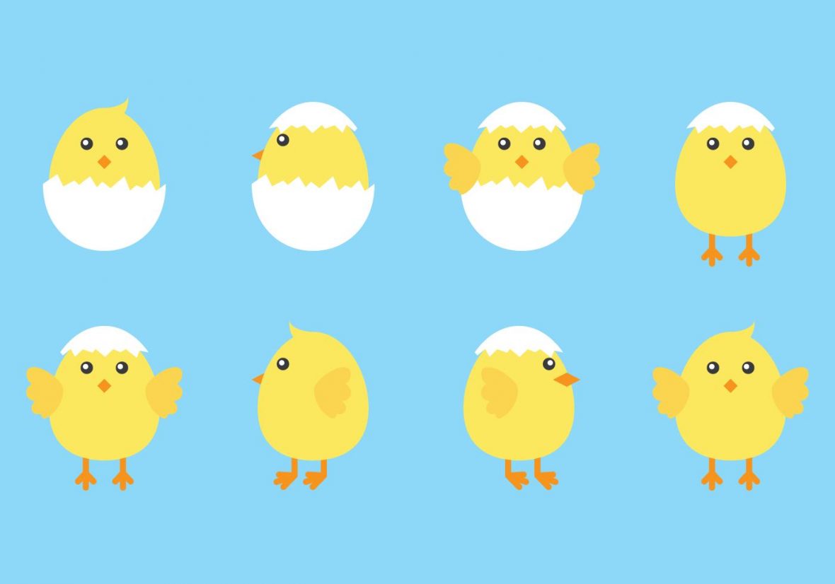 Cute Easter Chicks Free Vector 1180x826 Cute Easter Chicks Free Vector