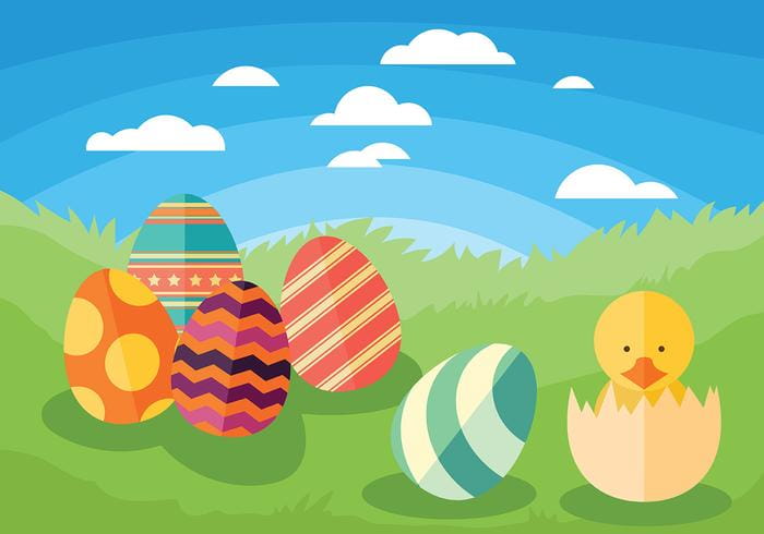 Easter Chick Vector Background Free Graphics Uihere 700x490 Easter Chick Vector Background Free Graphics Uihere
