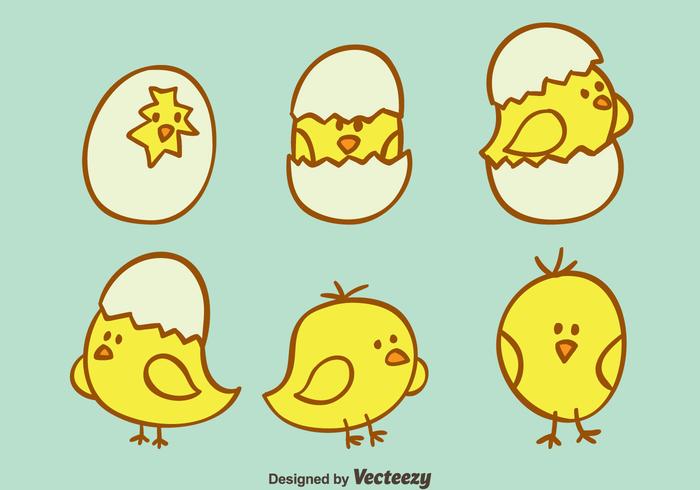 Hand Drawn Cute Easter Chick Vector Stock Images 700x490 Hand Drawn Cute Easter Chick Vector Stock Images