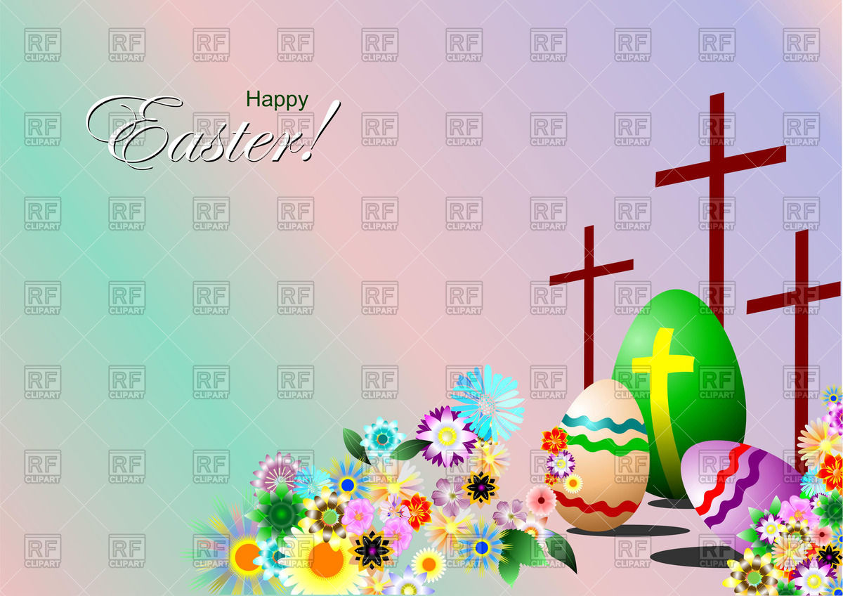 Easter Cross Vector