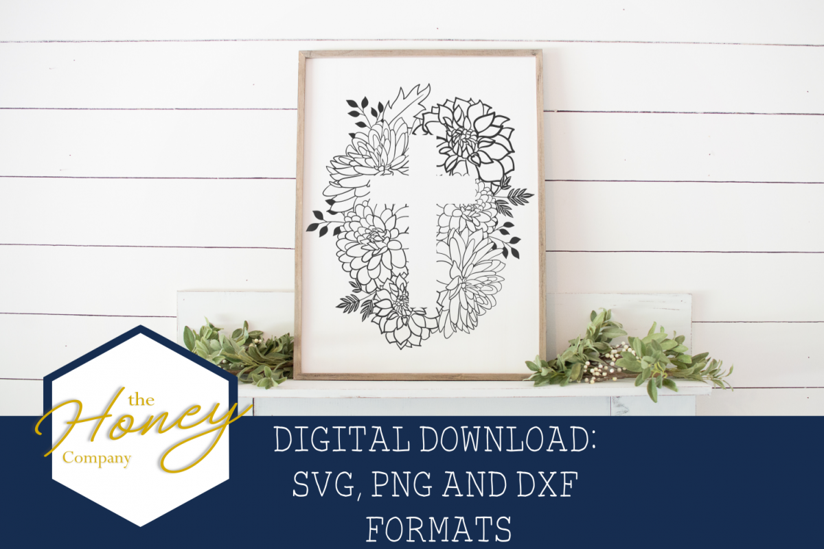 Floral Easter Cross Png Dxf Vector Clipart 1200x800 Floral Easter Cross Png Dxf Vector Clipart