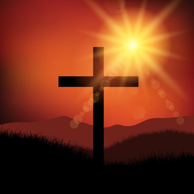 Good Friday Easter Landscape With Cross Vector Free Download 626x626 Good Friday Easter Landscape With Cross Vector Free Download