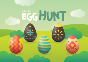 286x200 Easter Egg Hunt Free Vector Art