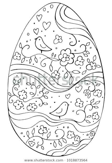 428x620 Easter Egg Drawings