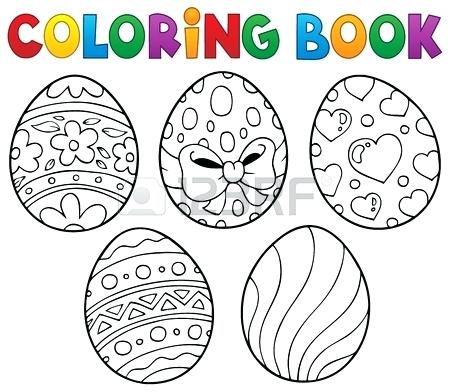 450x392 Easter Egg Outline