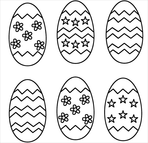 600x579 Easter Egg Template