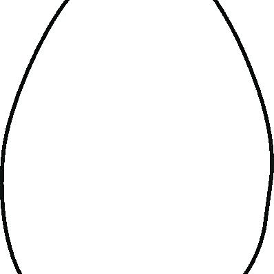 398x398 Decorated Egg Outline Stock Vector Royalty Free Decorated Egg