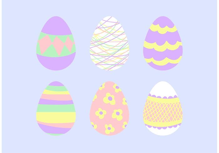 700x490 Easter Egg Vector Design Set Stock Images