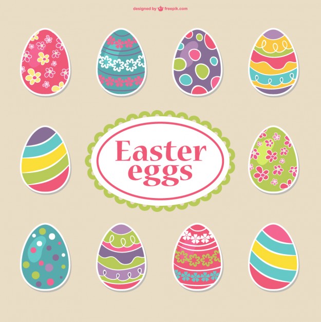 625x626 Easter Eggs Vector Vector Free Download