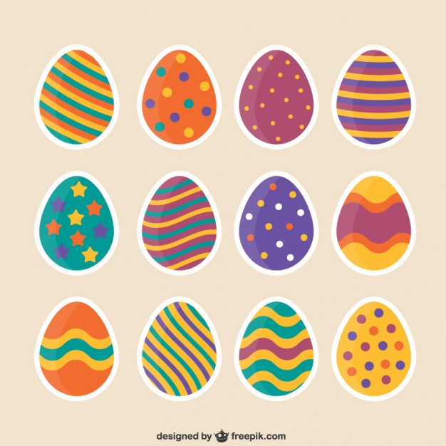 626x626 Funny Easter Eggs Free Vector