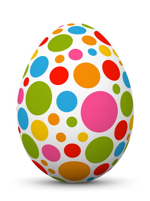 500x667 Colored Dot With Easter Egg Vector Free Download