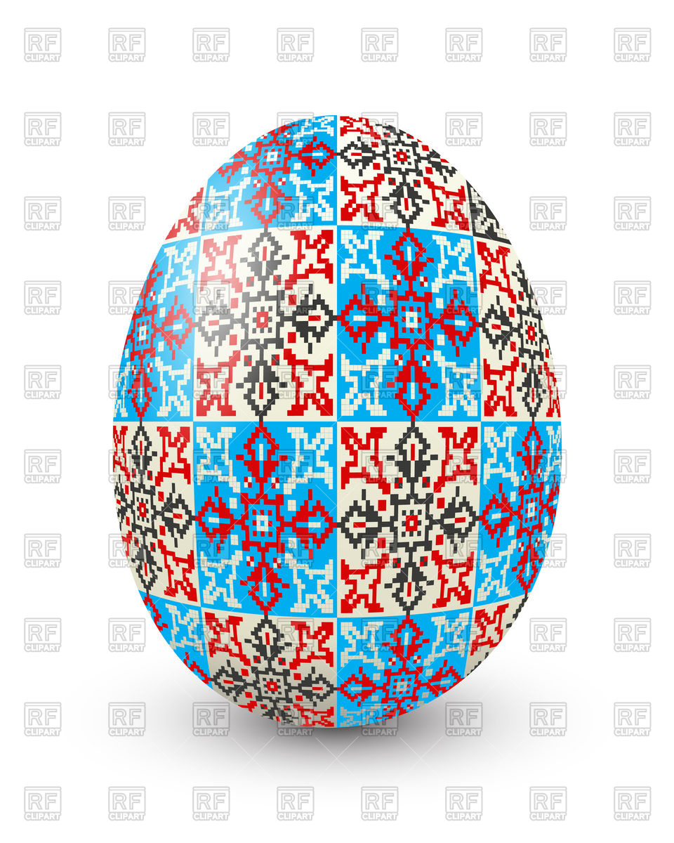 960x1200 Decorative Blue Easter Egg Vector Image Of Holiday Lirch