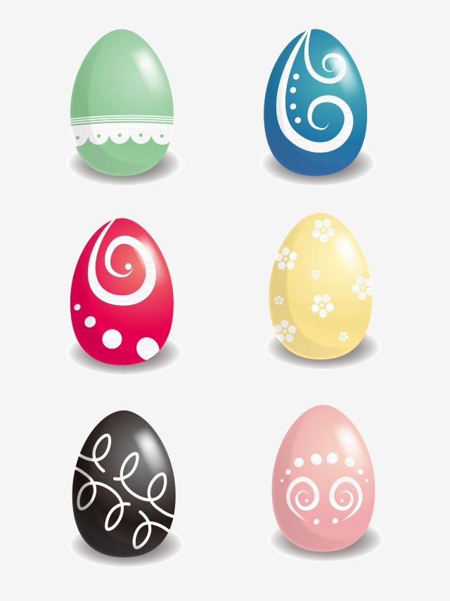 640x855 Easter Egg Vector Editable Elements Hand Drawn, Egg, Easter
