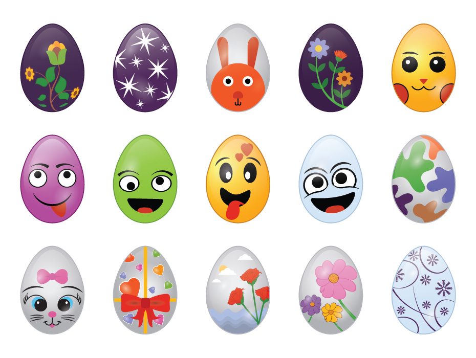 930x700 Easter Eggs Vector Free Frebers