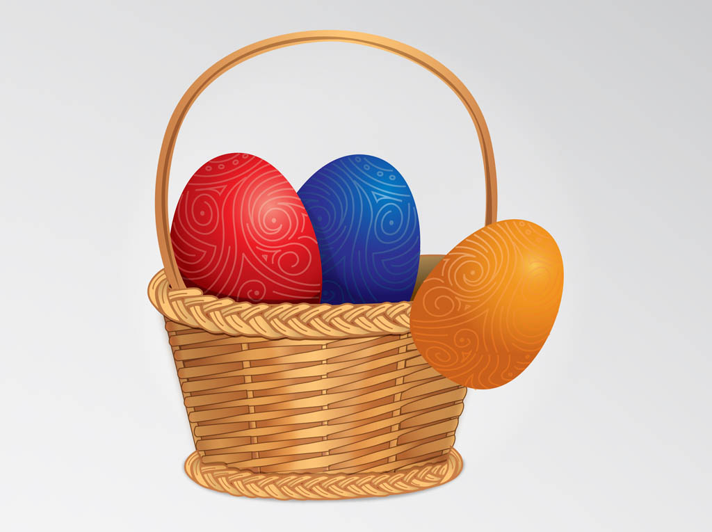 1024x765 Easter Eggs Vector