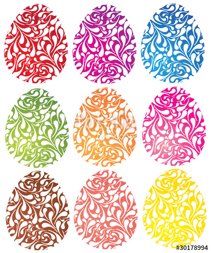 417x500 Easter Egg Vector Collestion Stock Image And Royalty Free Vector