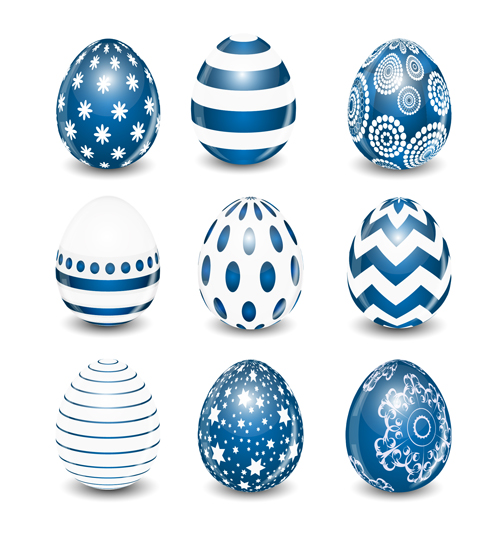 500x536 Blue Styles Easter Egg Vectors Free Download