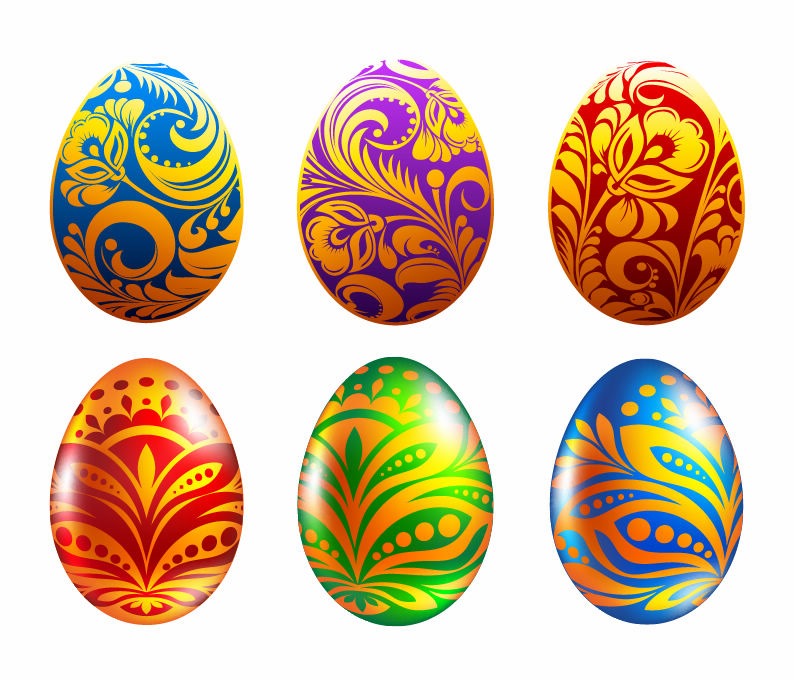 794x680 Set Of Easter Eggs Vector Illustration Free Vector Graphics
