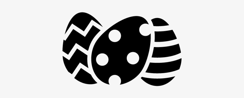 820x331 Three Easter Eggs Vector