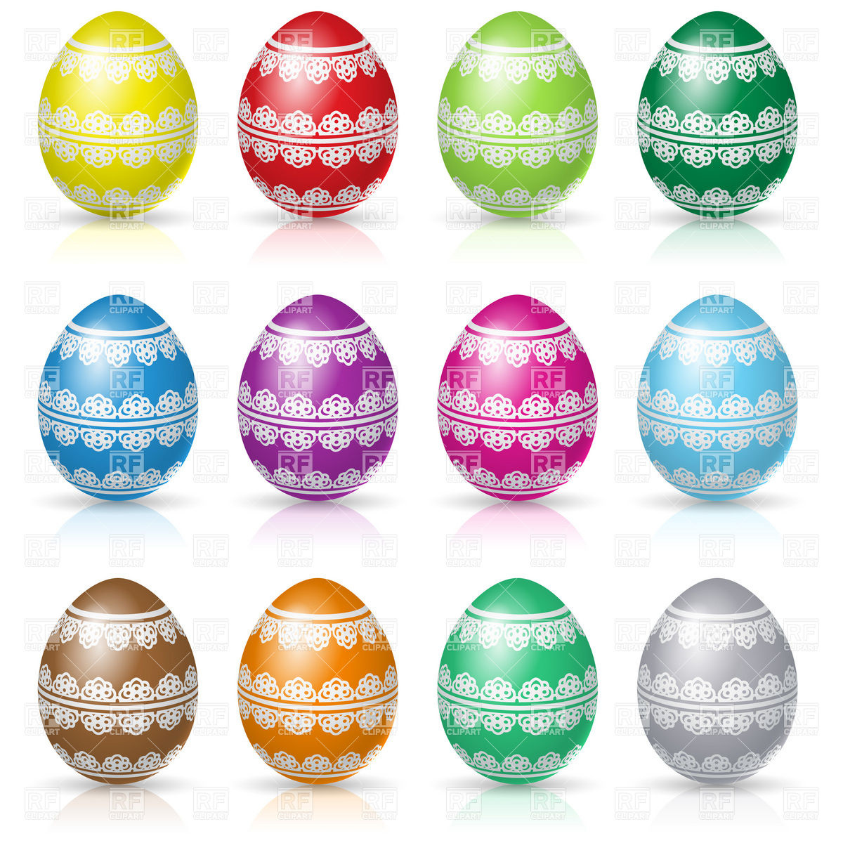 1200x1200 Decorative Easter Eggs Vector Image Of Food And Beverages Dvarg