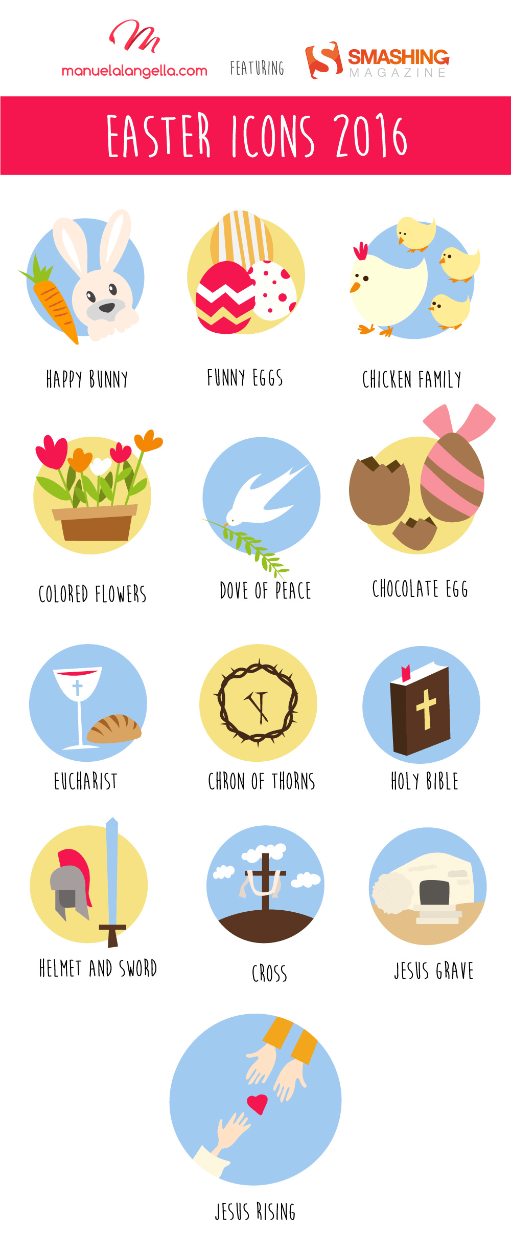 Cheerful Easter Icons 1000x2428 Cheerful Easter Icons
