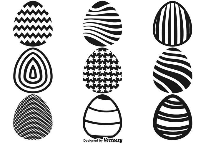 Easter Eggs Flat Icons Vector 700x490 Easter Eggs Flat Icons Vector