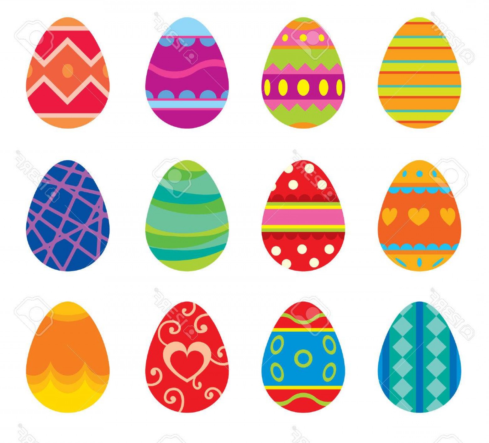 Photostock Vector Easter Eggs Vector Flat Syle Icons Isolated 1560x1413 Photostock Vector Easter Eggs Vector Flat Syle Icons Isolated