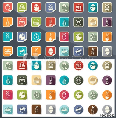 Celebration Easter Icons Vector 495x500 Celebration Easter Icons Vector