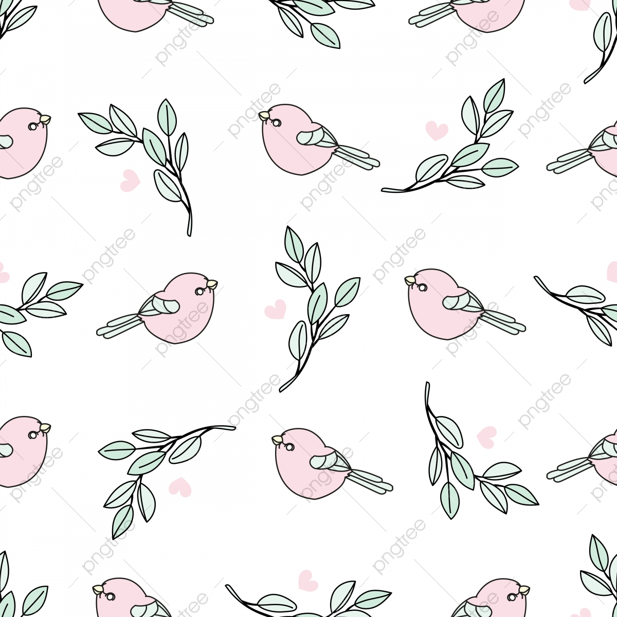 1200x1200 Easter Nature Holiday Seamless Pattern Vector Illustration, Spring