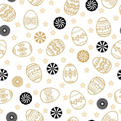 500x500 Easter Egg Seamless Pattern Vector Free Download