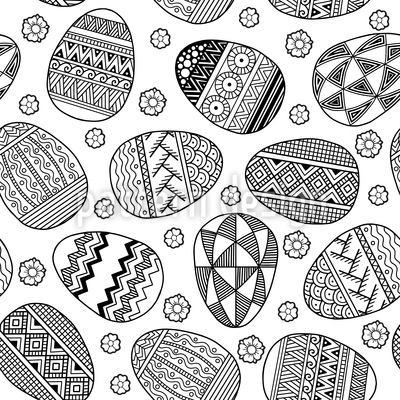 400x400 Zentangle Easter Eggs Vector Design