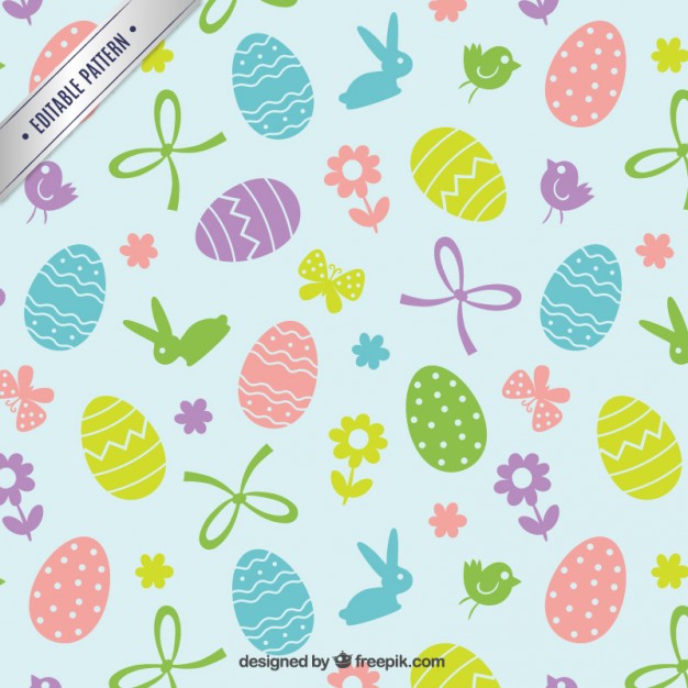 626x626 Cute Easter Pattern Vector Free Download