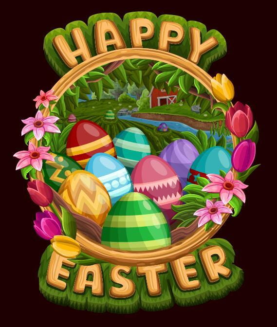 Easter Poster Template Design Vector Free Graphics 569x672 Easter Poster Template Design Vector Free Graphics