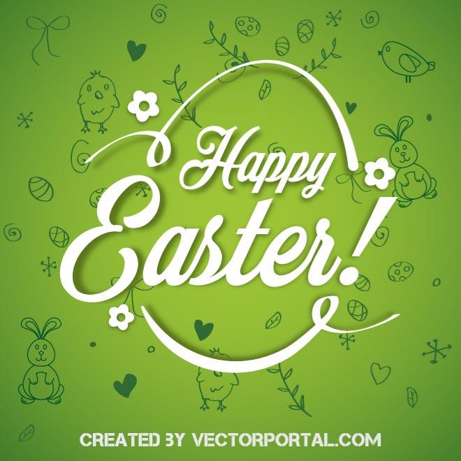 Happy Easter Poster Design 660x660 Happy Easter Poster Design