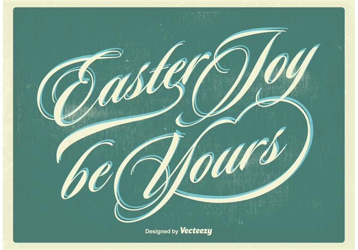 Typographic Easter Poster Vector 700x490 Typographic Easter Poster Vector