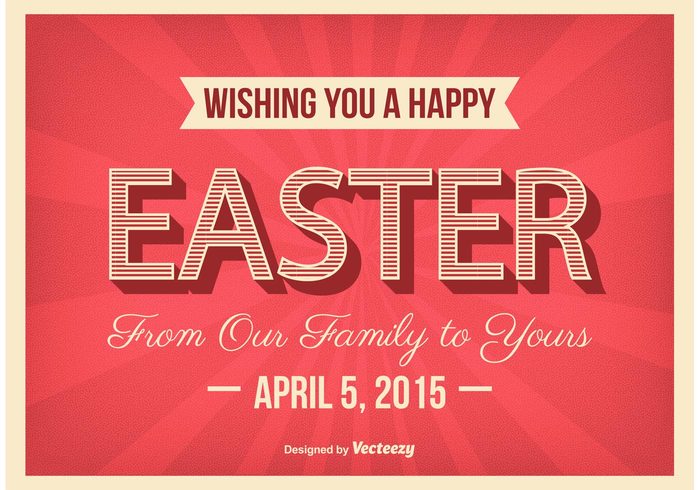 Typographic Easter Poster Vector 700x490 Typographic Easter Poster Vector