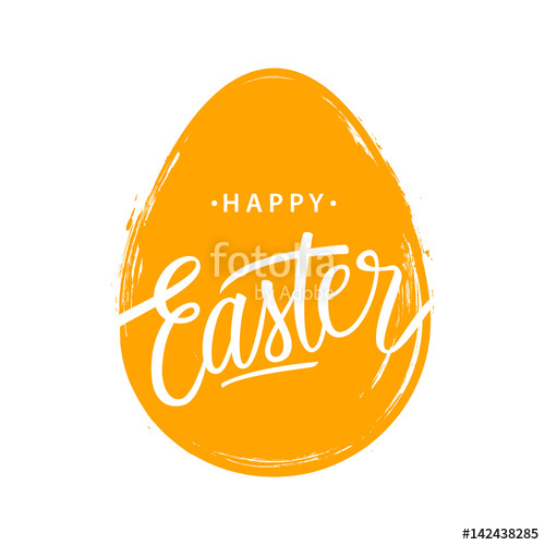 Easter Egg With Handwritten Holiday Wishes Of A Happy Easter 500x500 Easter Egg With Handwritten Holiday Wishes Of A Happy Easter