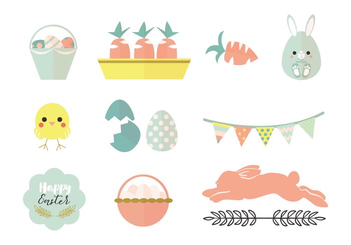 Pastel Easter Vector Pack 700x490 Pastel Easter Vector Pack
